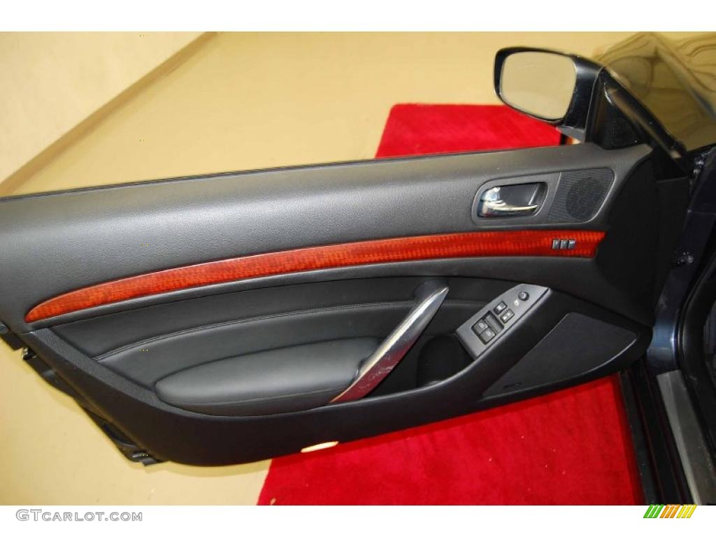 2008 Infiniti G 37 S Sport Coupe Graphite Door Panel Photo #48269371
