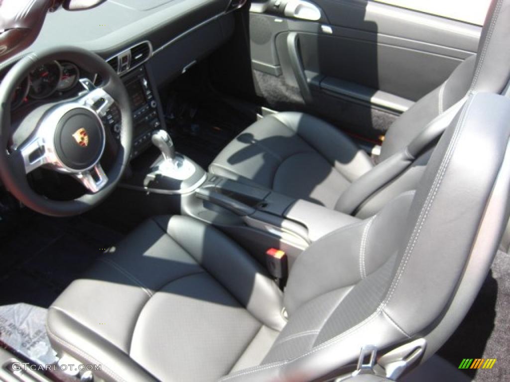 Black Interior 2011 Porsche 911 Carrera GTS Cabriolet Photo #48269707