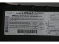 2001 Chrysler Town & Country LXi Info Tag