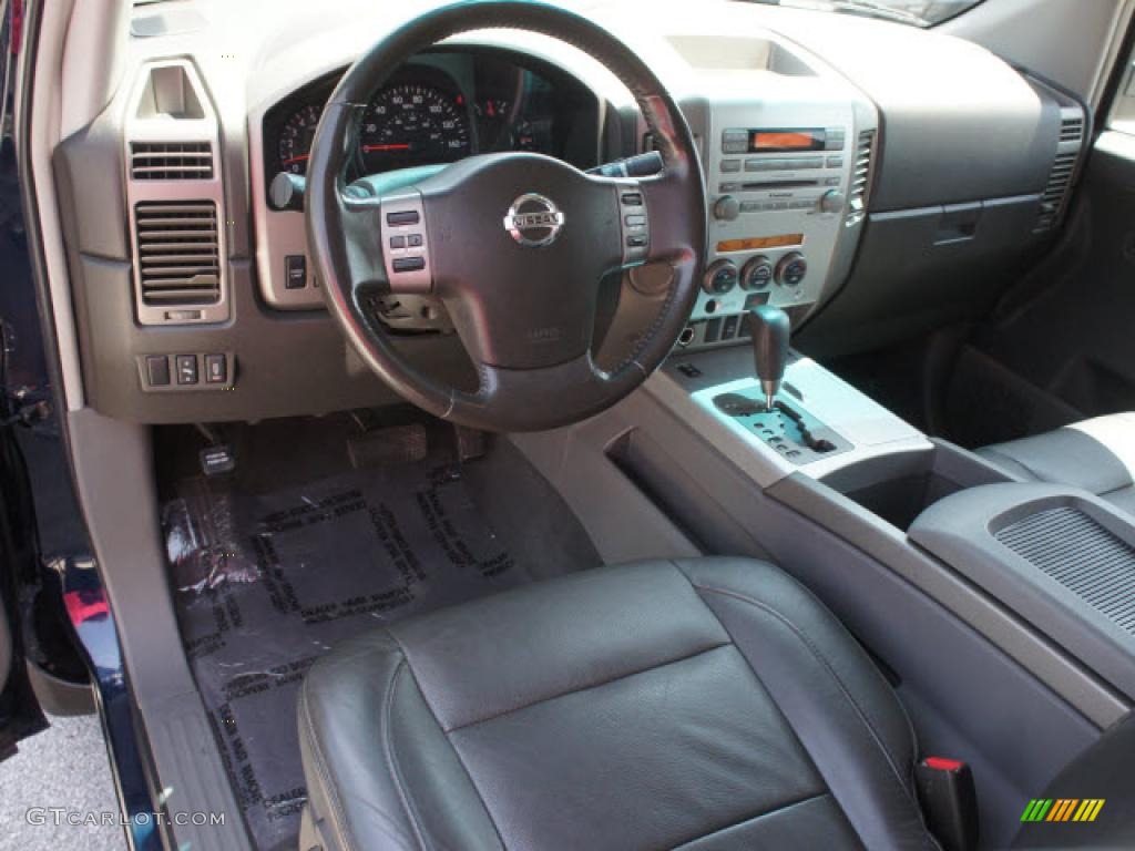 Graphite Titanium Interior 2006 Nissan Titan Le King Cab