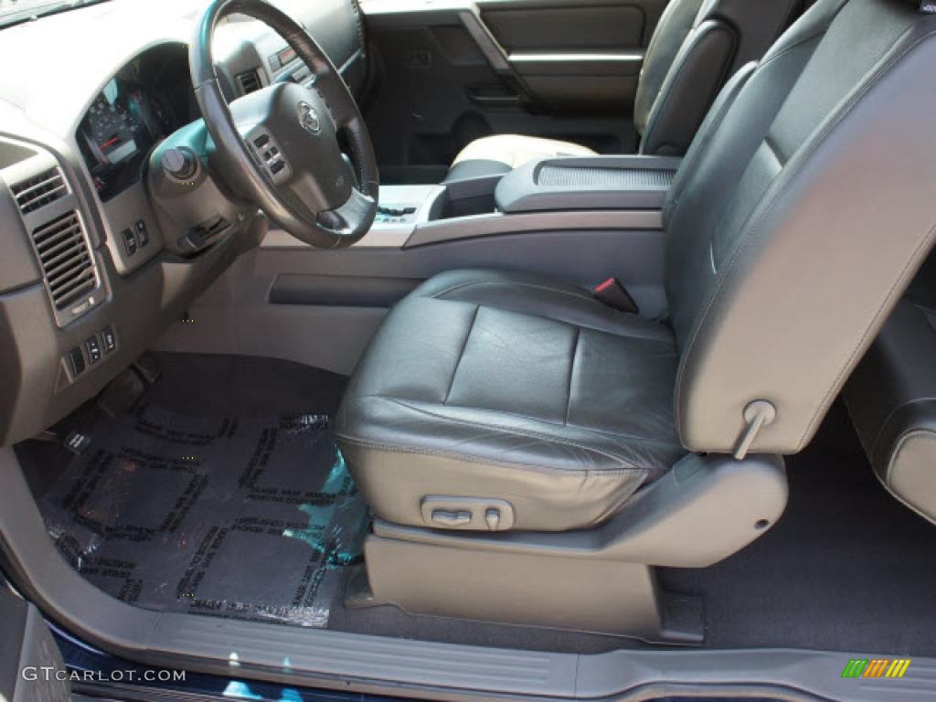 Graphite Titanium Interior 2006 Nissan Titan Le King Cab