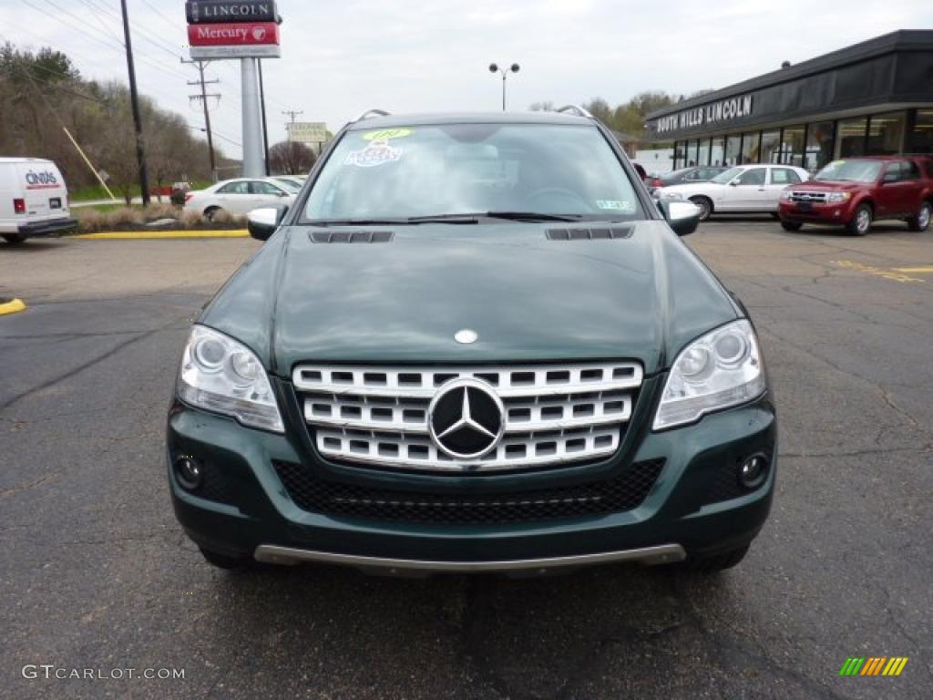 2009 ML 350 4Matic - Jade Green Metallic / Black photo #6
