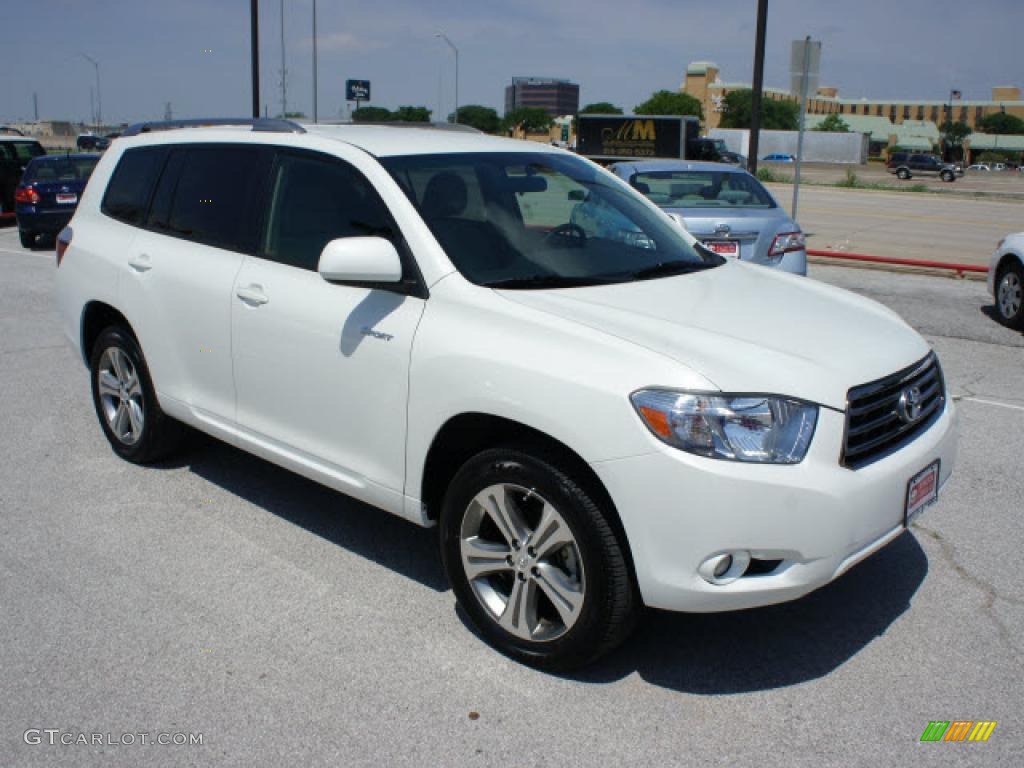 Blizzard White Pearl 2009 Toyota Highlander Sport 4WD Exterior Photo #48271390