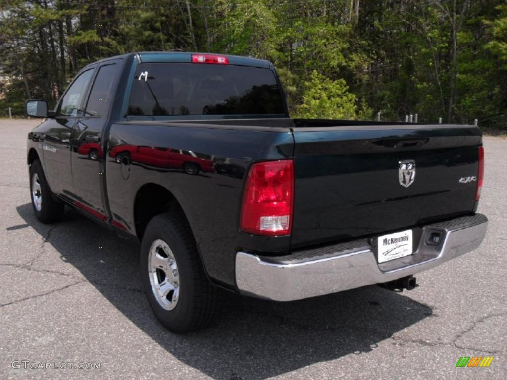 2011 Ram 1500 ST Quad Cab 4x4 - Hunter Green Pearl / Dark Slate Gray/Medium Graystone photo #2