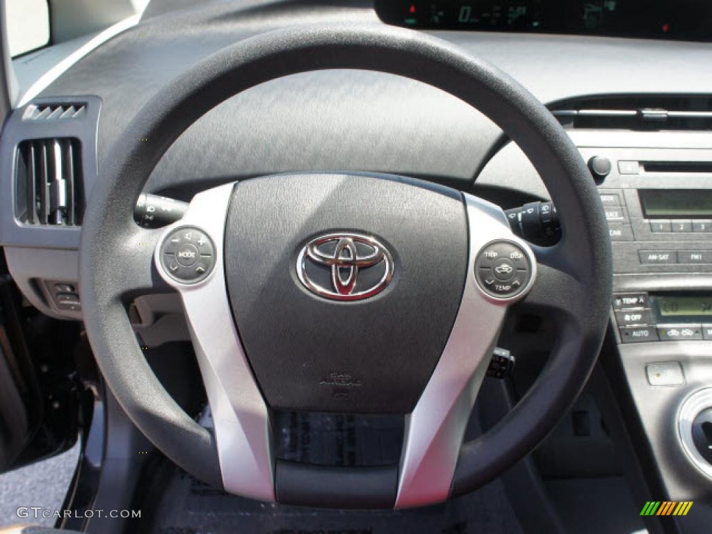 2010 Prius Hybrid IV - Black / Dark Gray photo #13
