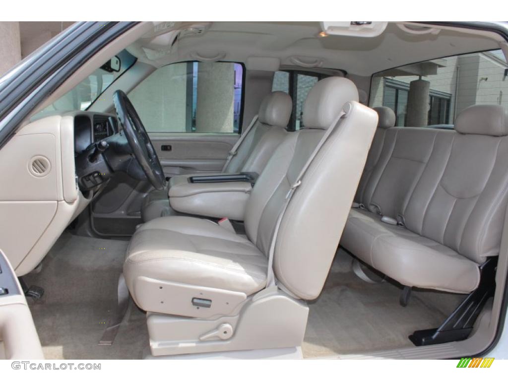 2003 Silverado 1500 LS Extended Cab - Summit White / Tan photo #5
