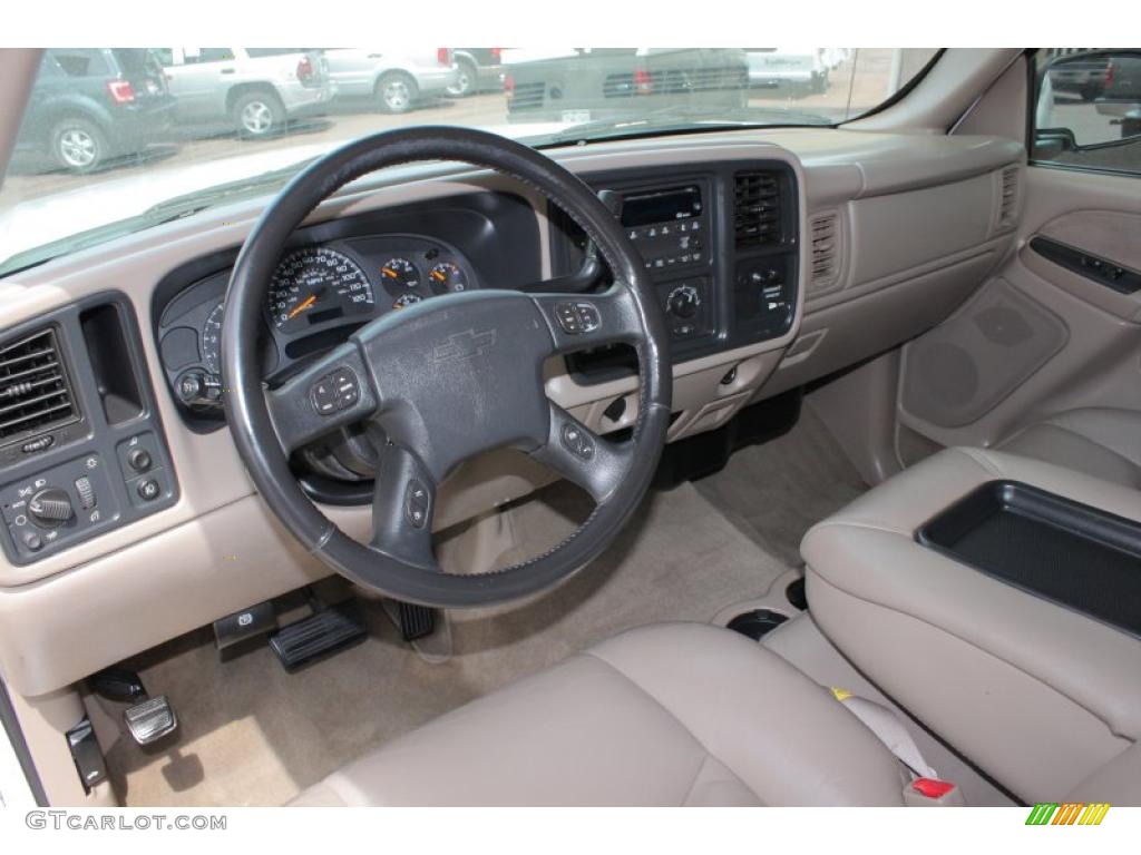 2003 Silverado 1500 LS Extended Cab - Summit White / Tan photo #6
