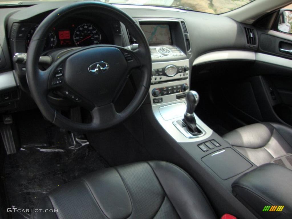 2008 Infiniti G 37 Journey Coupe Graphite Steering Wheel Photo #48271894