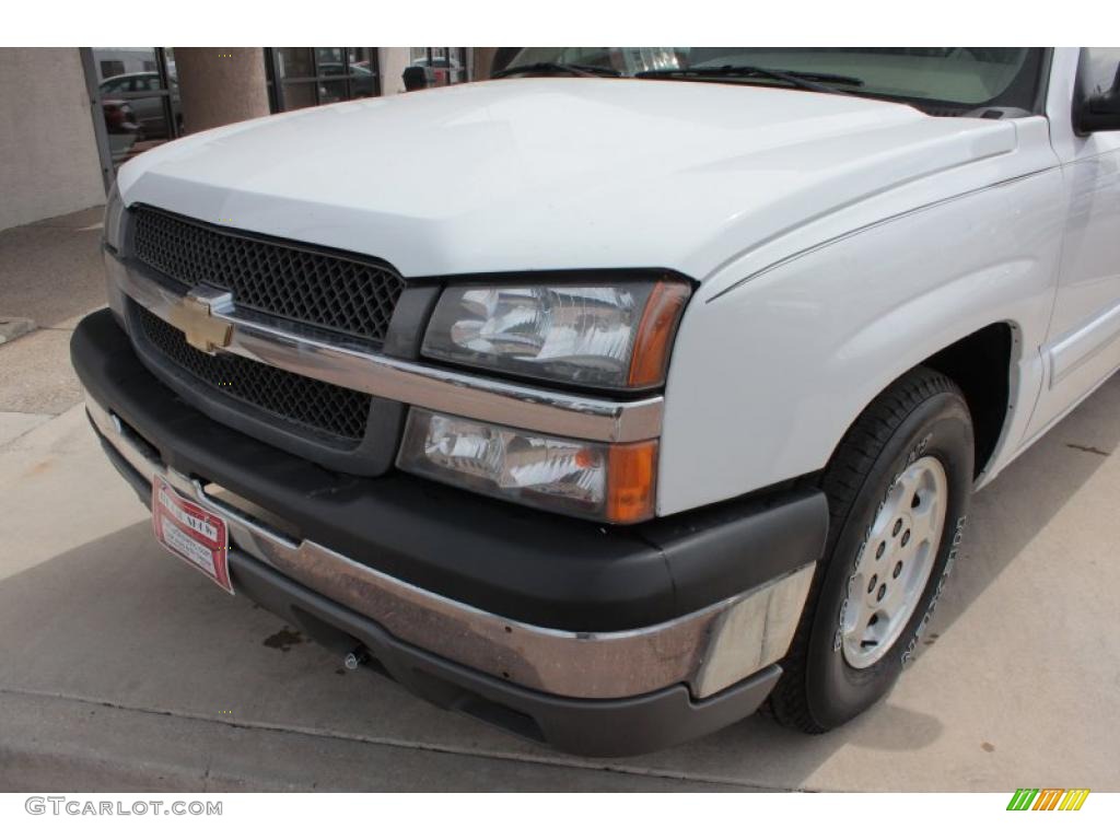 2003 Silverado 1500 LS Extended Cab - Summit White / Tan photo #16