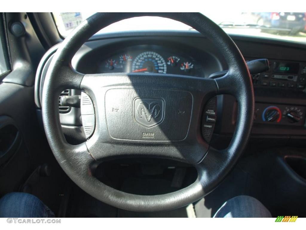 2001 Dodge Ram Van 1500 Cargo Dark Slate Gray Steering Wheel Photo #48272743