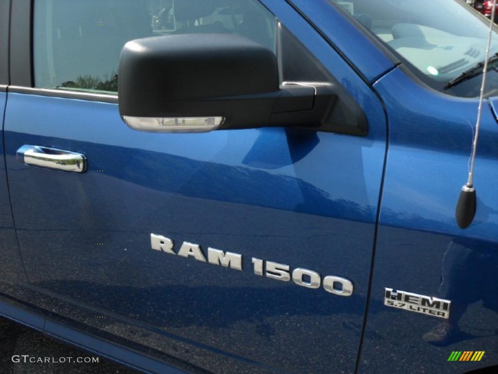 2011 Ram 1500 Big Horn Crew Cab - Deep Water Blue Pearl / Dark Slate Gray/Medium Graystone photo #21