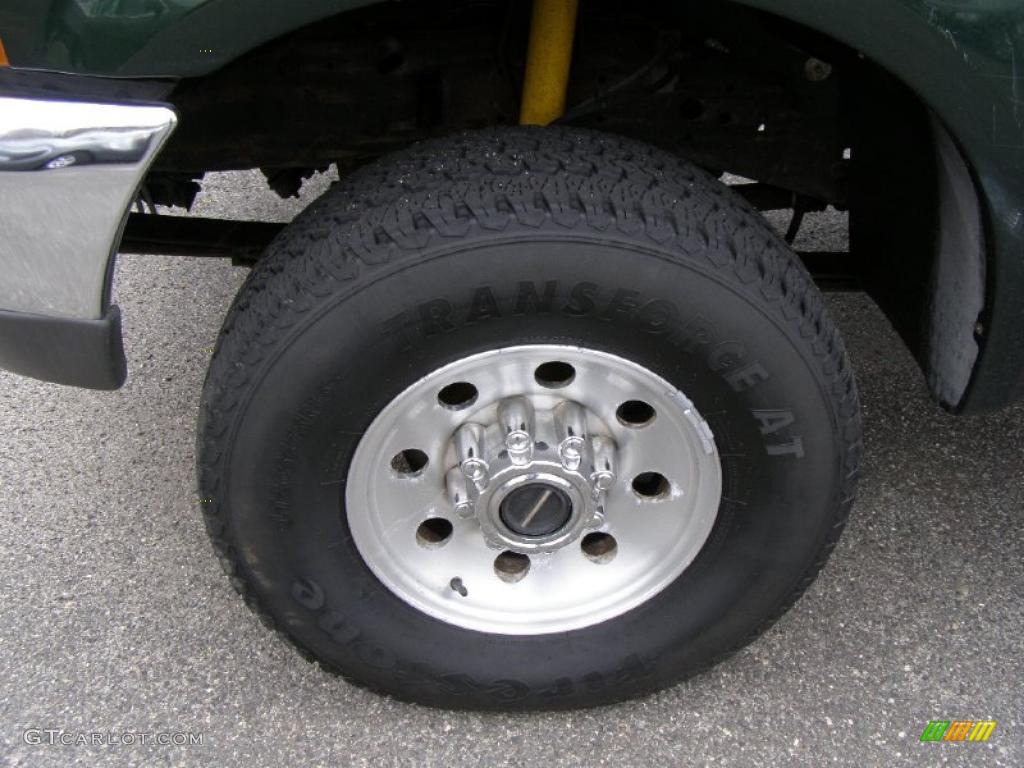 2000 F350 Super Duty XLT Extended Cab 4x4 - Woodland Green Metallic / Medium Parchment photo #3