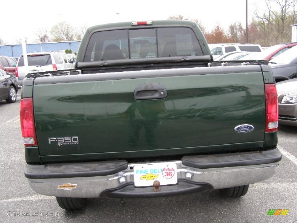 2000 F350 Super Duty XLT Extended Cab 4x4 - Woodland Green Metallic / Medium Parchment photo #6