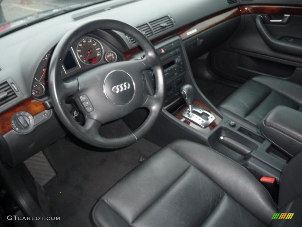 Ebony Interior 2005 Audi A4 3.0 quattro Sedan Photo #48274453