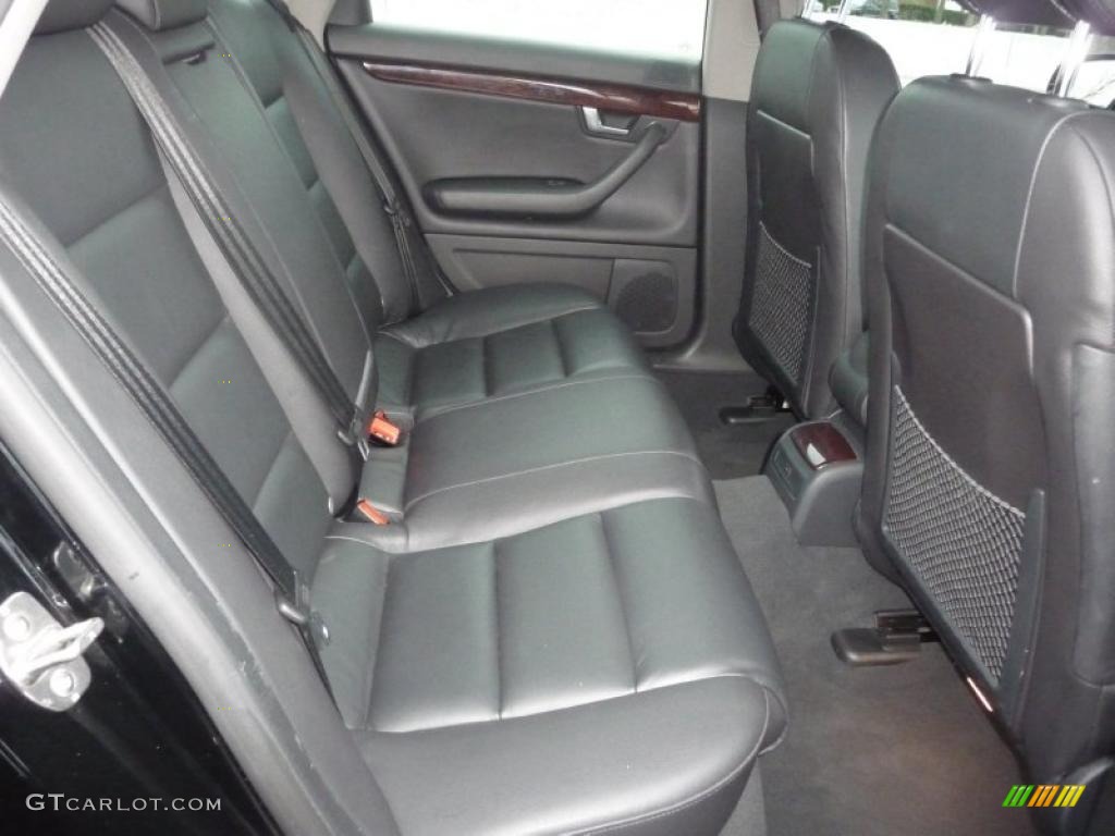 Ebony Interior 2005 Audi A4 3.0 quattro Sedan Photo #48274480