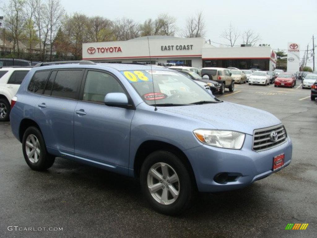 2008 Highlander 4WD - Wave Line Pearl / Ash Gray photo #1