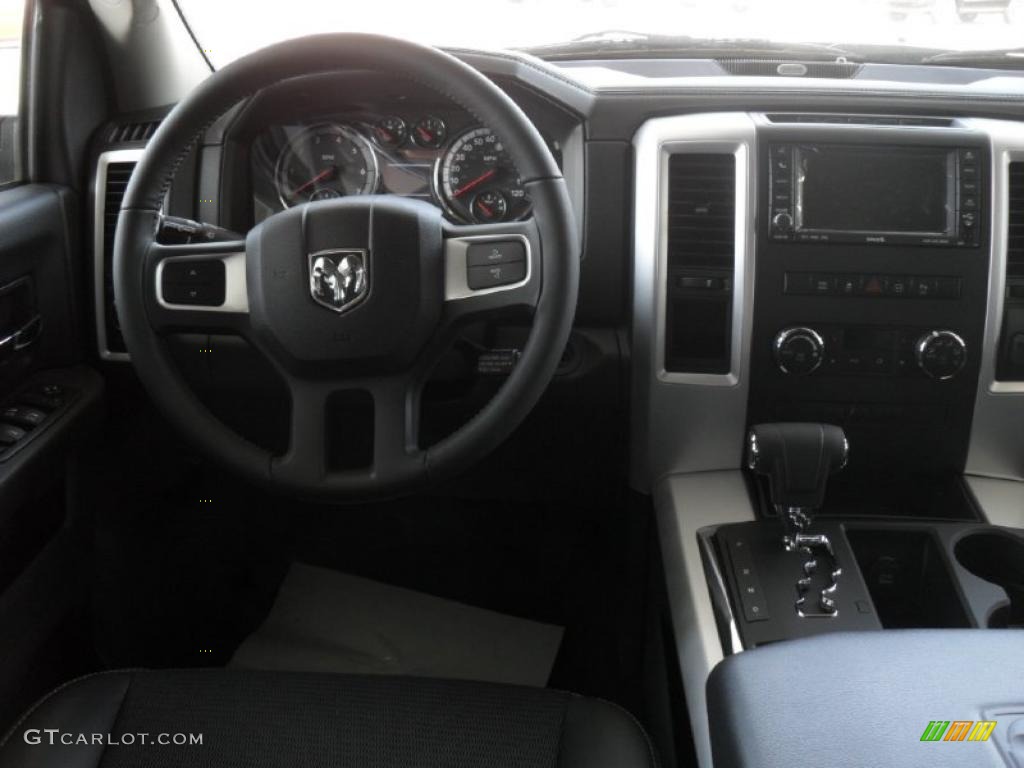 2011 Ram 1500 Sport Quad Cab - Brilliant Black Crystal Pearl / Dark Slate Gray photo #16