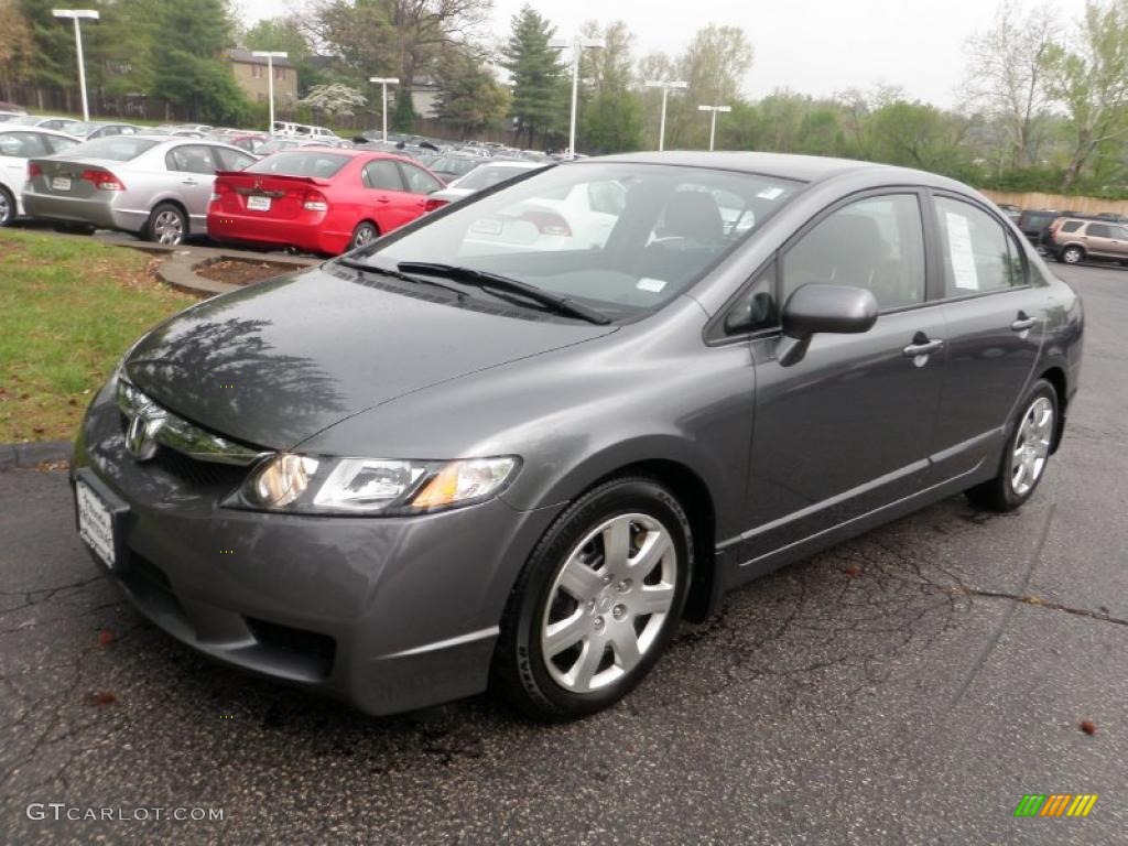 Polished Metal Metallic 2010 Honda Civic LX Sedan Exterior Photo #48276052