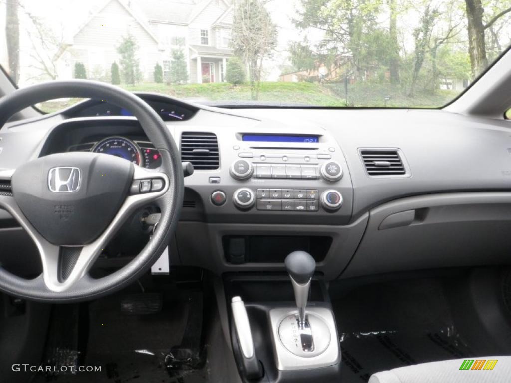 2010 Honda Civic LX Sedan Gray Dashboard Photo #48276127