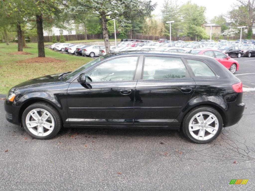 Brilliant Black 2009 Audi A3 2.0T quattro Exterior Photo #48276370
