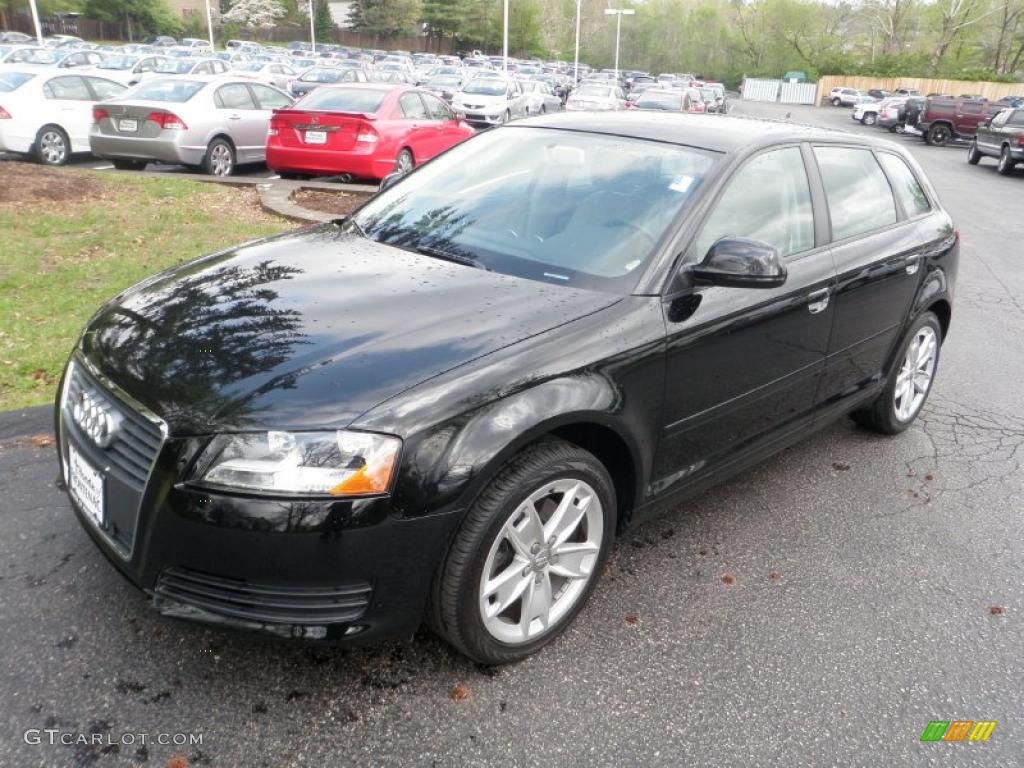 Brilliant Black 2009 Audi A3 2.0T quattro Exterior Photo #48276388