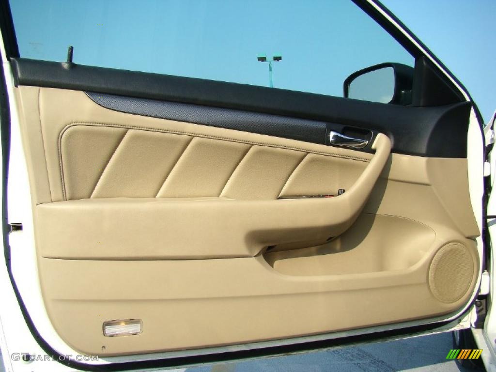 2005 Honda Accord EX V6 Coupe Ivory Door Panel Photo #48276451