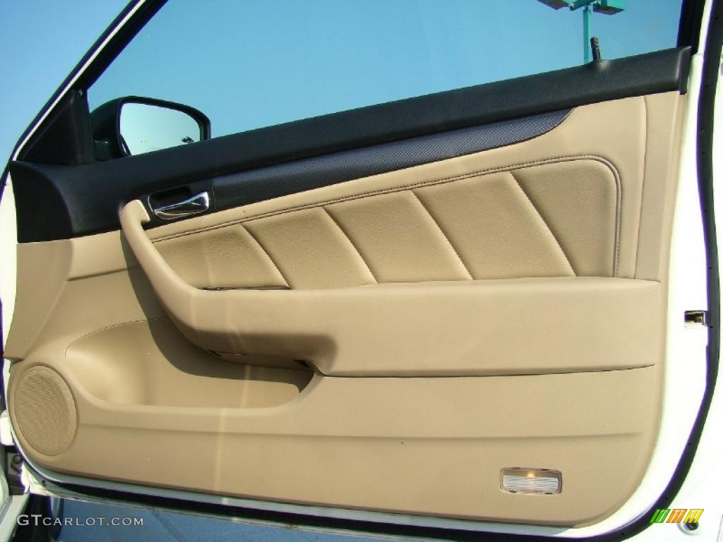2005 Honda Accord EX V6 Coupe Ivory Door Panel Photo #48276511
