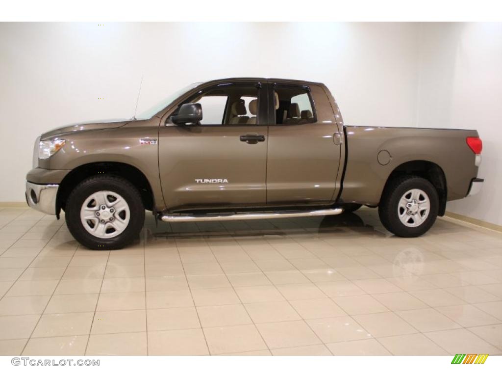 2009 Tundra Double Cab 4x4 - Pyrite Tan Mica / Sand photo #4