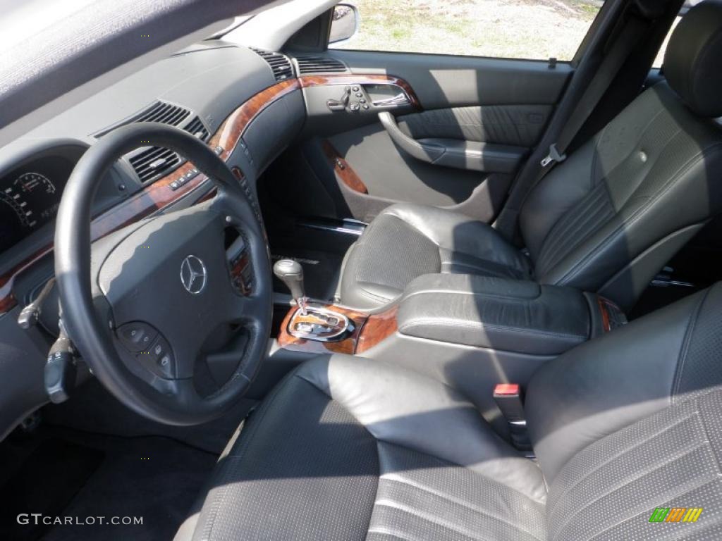 Charcoal Interior 2005 Mercedes-Benz S 55 AMG Sedan Photo #48276910