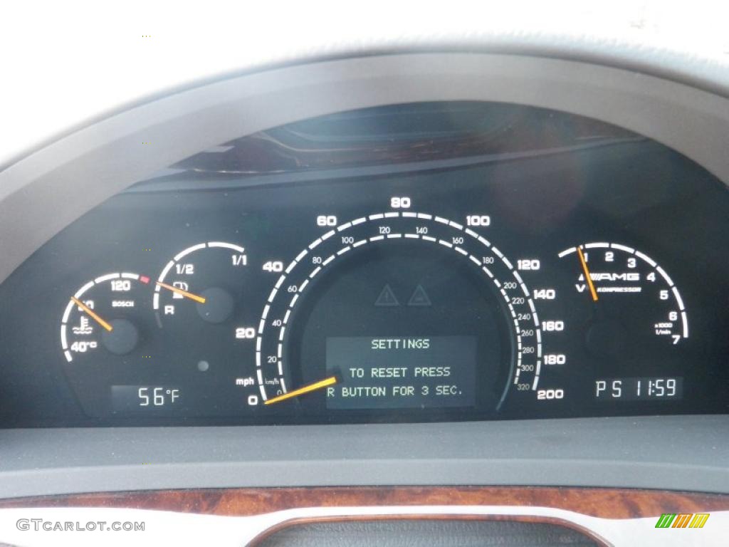 2005 Mercedes-Benz S 55 AMG Sedan Gauges Photo #48276925