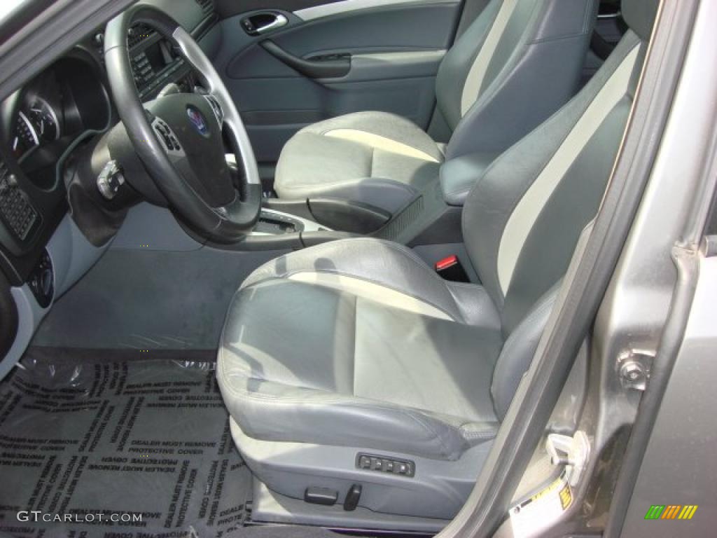 Slate Gray Interior 2006 Saab 9-3 Aero Sport Sedan Photo #48277390