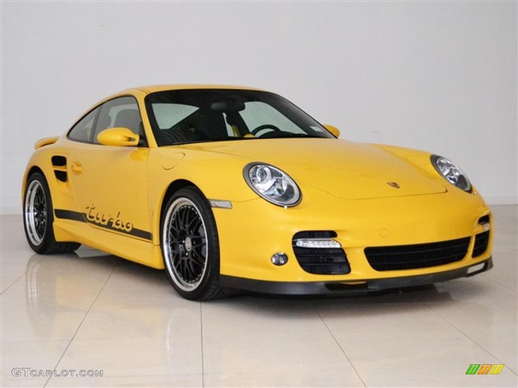 Speed Yellow 2007 Porsche 911 Turbo Coupe Exterior Photo #48277429