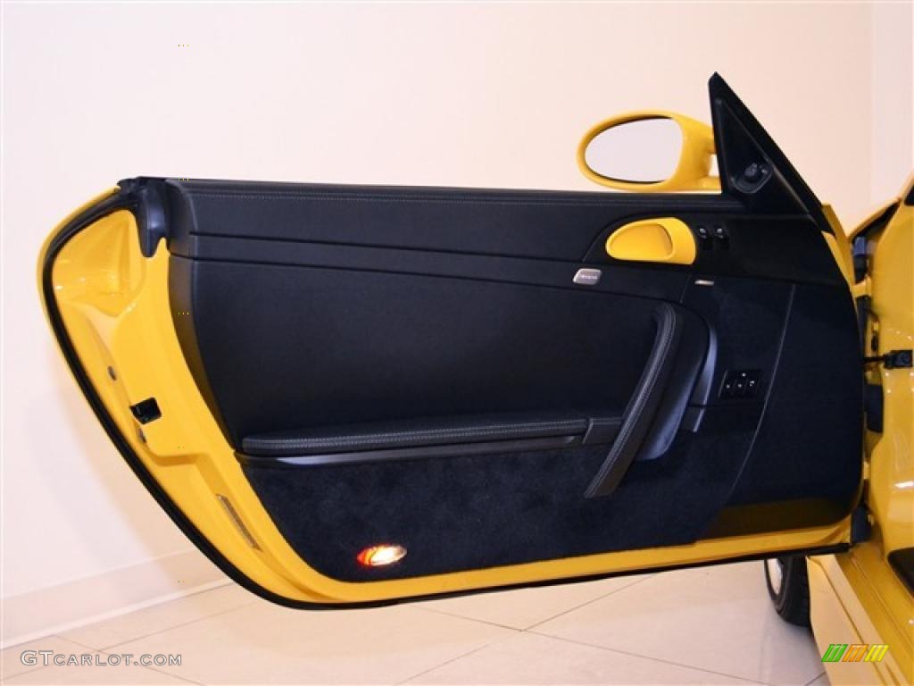 2007 Porsche 911 Turbo Coupe Black Door Panel Photo #48277633
