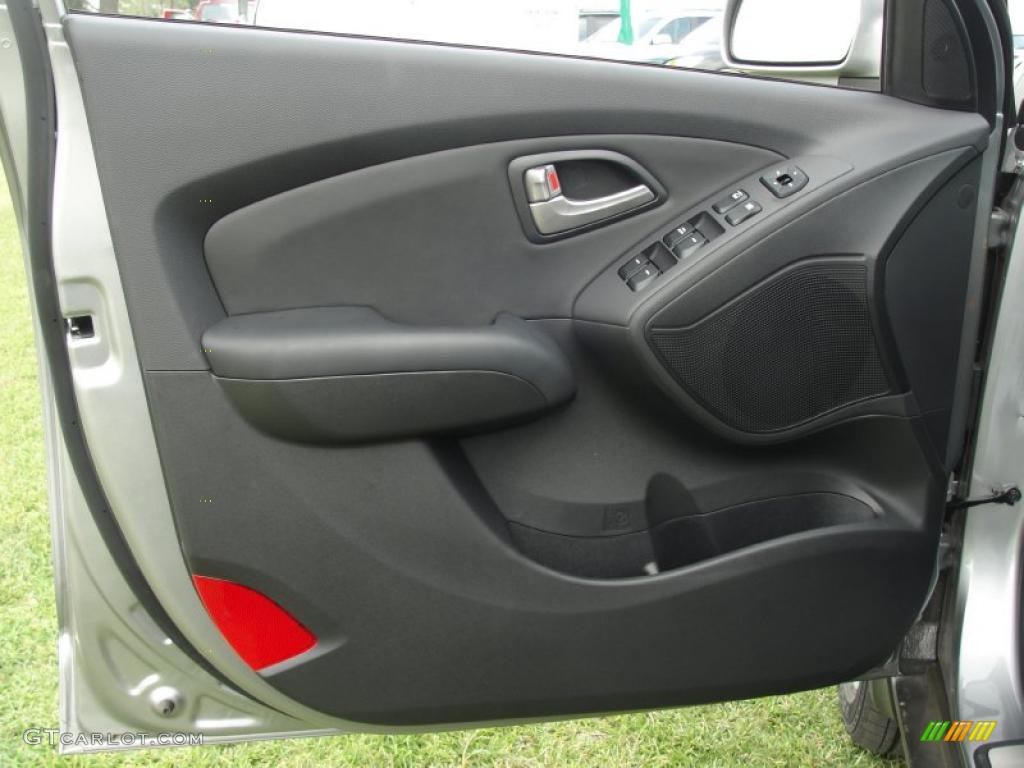 2011 Hyundai Tucson Limited Black Door Panel Photo #48279787