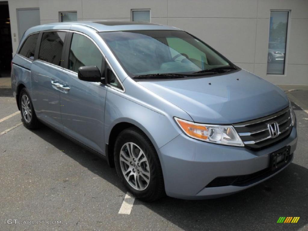 Celestial Blue Metallic 2011 Honda Odyssey EX-L Exterior Photo #48281674