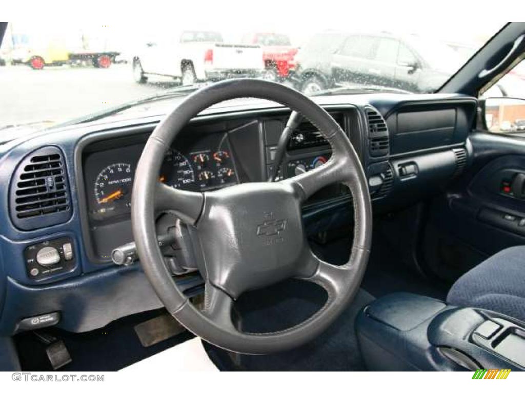1998 Chevrolet C/K C1500 Extended Cab Blue Dashboard Photo #48282040