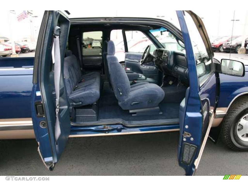 Blue Interior 1998 Chevrolet C/K C1500 Extended Cab Photo #48282121