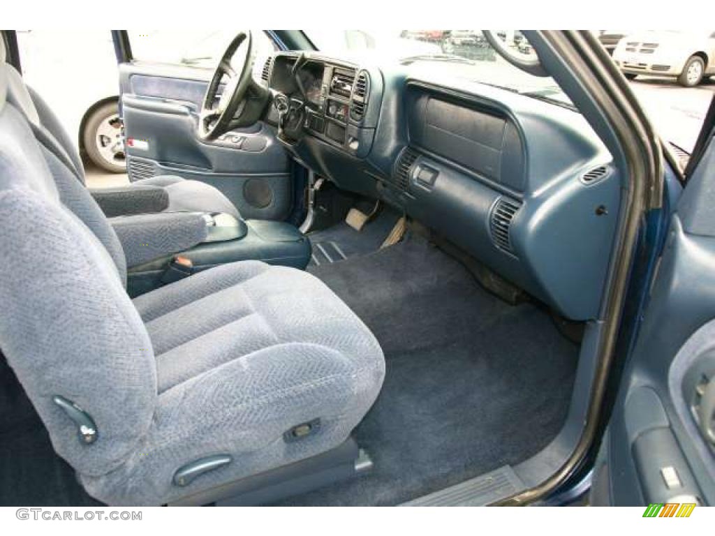 Blue Interior 1998 Chevrolet C/K C1500 Extended Cab Photo #48282148