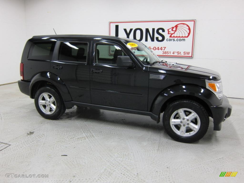 2008 Nitro SLT 4x4 - Brilliant Black Crystal Pearl / Dark Slate Gray/Light Slate Gray photo #23