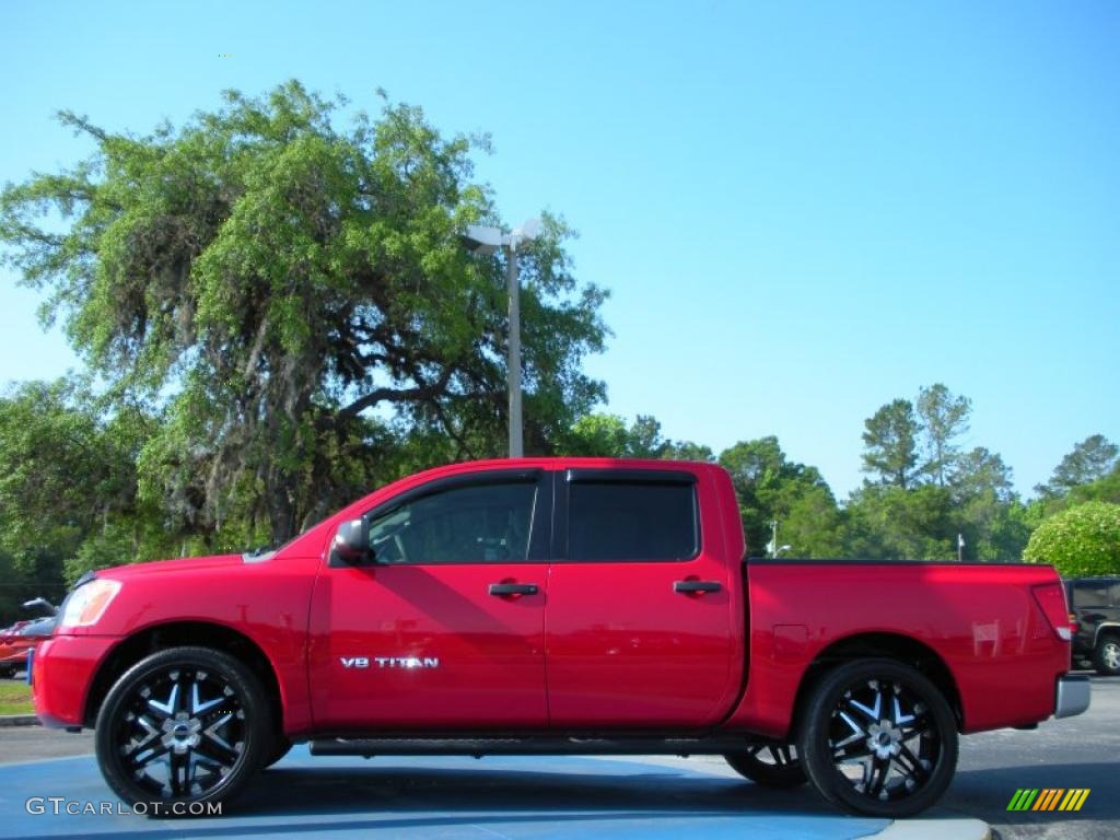 2009 Nissan Titan XE Crew Cab Custom Wheels Photo #48283603