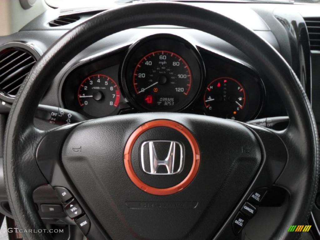 2008 Honda Element SC Black/Copper Steering Wheel Photo #48283642
