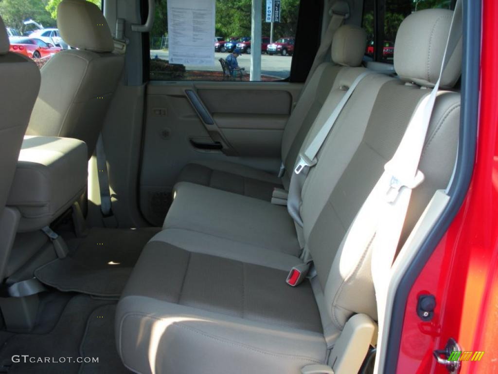 Almond Interior 2009 Nissan Titan XE Crew Cab Photo #48283804