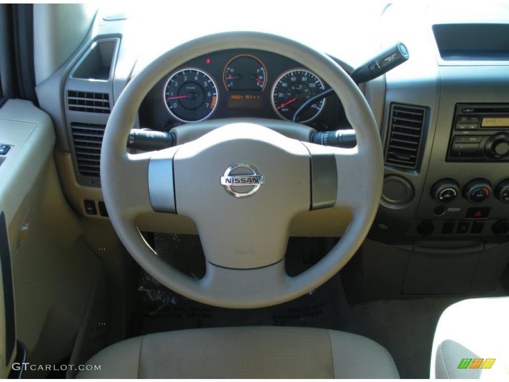 2009 Nissan Titan XE Crew Cab Steering Wheel Photos