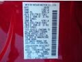 A20: Red Alert 2009 Nissan Titan XE Crew Cab Color Code