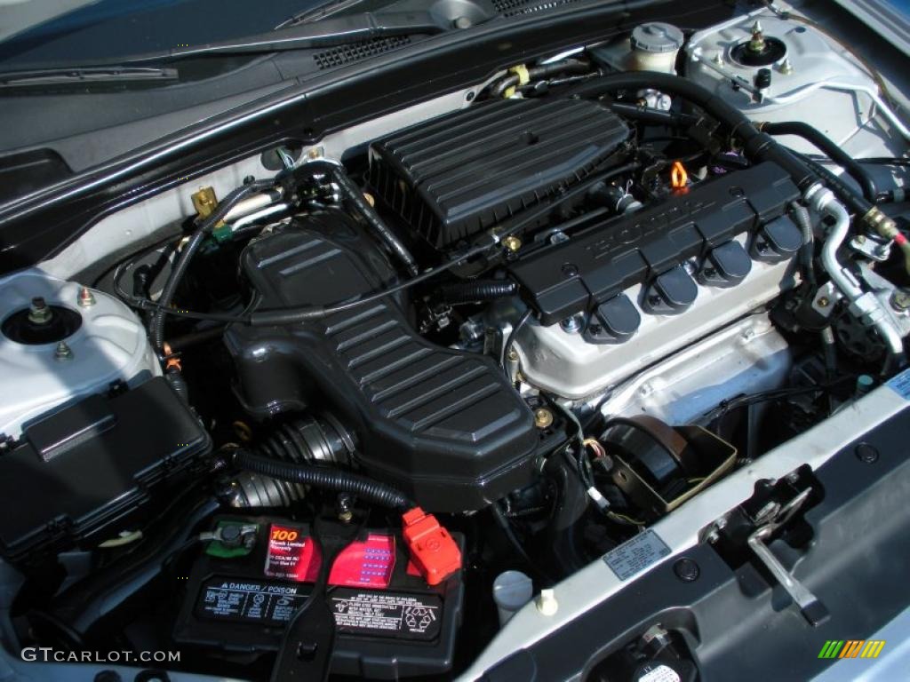2001 Honda Civic DX Sedan 1.7L SOHC 16V 4 Cylinder Engine Photo #48284671