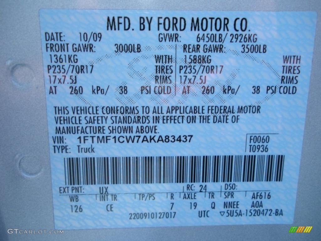 2010 F150 XL Regular Cab - Ingot Silver Metallic / Medium Stone photo #21