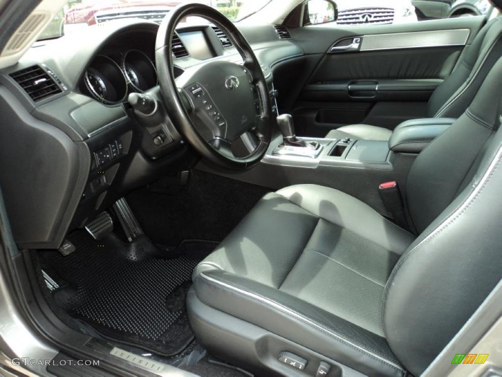 Graphite Black Interior 2009 Infiniti M 35 S Sedan Photo #48287269