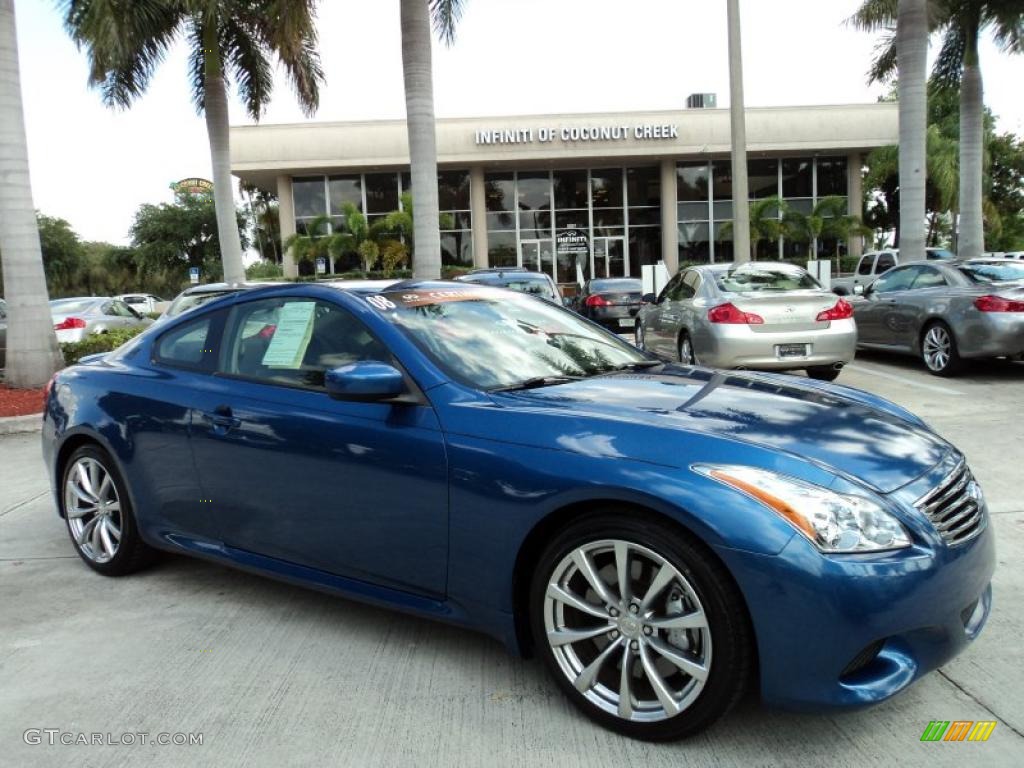 2008 G 37 S Sport Coupe - Athens Blue / Graphite photo #1