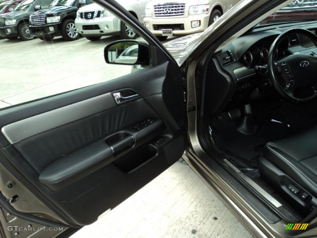 2007 Infiniti M 35 Sport Sedan Graphite Door Panel Photo #48288211