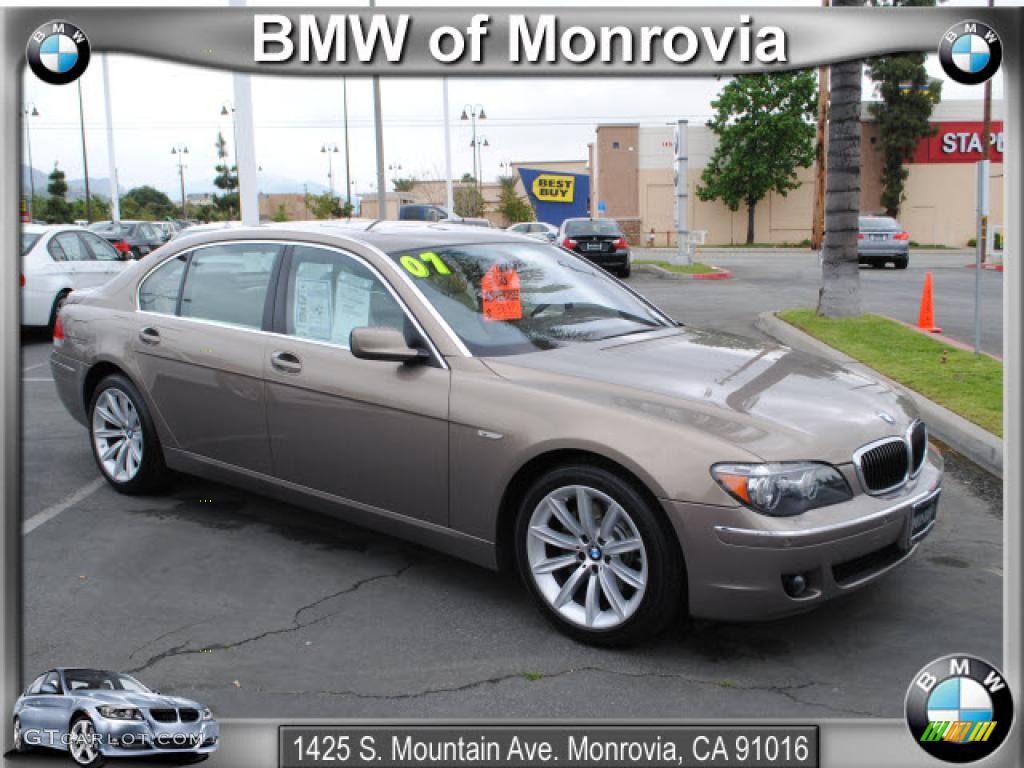 2007 7 Series 750Li Sedan - Kalahari Beige Metallic / Cream Beige photo #1